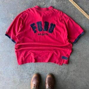 2000s fubu oversized polo
